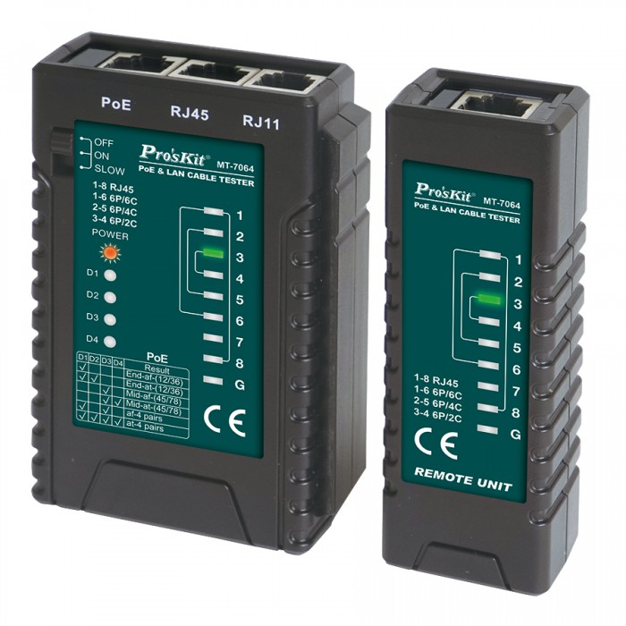 PROSKIT MT-7064 POE & LAN CABLE TESTER
